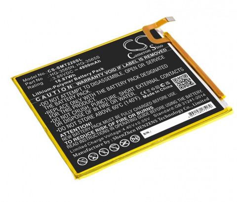 Akumuliatorius planšetiniam kompiuteriui Samsung SM-T220 / T225 Tab A7 Lite 3.85V 4900mAh